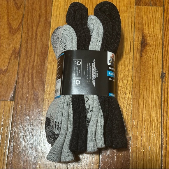 Dickies Wool Blend Trekker Thermals Mens Outdoor Crew Length Socks 4 Pairs New - Picture 3 of 5